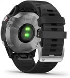 Garmin fenix 6, Ultimate Multisport GPS Watch, Silver with Black Band (Renewed)