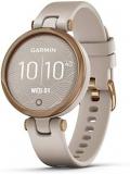 Garmin Lily Smartwatch Fitness Tracker Sport Edition - Rose Gold Bezel with Light Sand Case and Silicone Band
