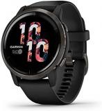 Garmin Venu 2 GPS smartwatch with all-day health monitoring, Slate Bezel with Bl...
