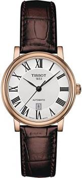 Tissot Women's Analogue Swiss Automatic Watch with Leather Strap T1222073603300
