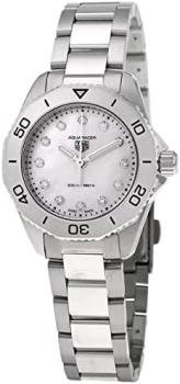 Tag Heuer Aquaracer Quartz Diamond White Mother of Pearl Dial Ladies Watch WBP1416.BA0622