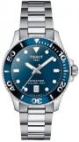 Tissot Seastar 1000 40 mm time only watch blue background T120.410.11.041.00