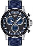 Tissot Supersport Chrono men's watch blue fabric T125.617.17.051.03