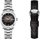 Tissot womens T-My Lady Stainless Steel Dress Watch Black T1320071106600