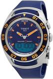 Tissot Sailing Touch Perpetual Alarm World Time Chronograph Quartz Analog-Digital Blue Dial Men's Watch