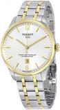 Tissot Men's Two Tone Steel Bracelet Steel Case Sapphire Crystal Automatic White Dial Watch T0994072203700