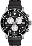 Tissot Mens T-Sport Seastar 1000 Chronograph Black Rubber Strap Watch T120.417.1...