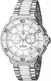 TAG Heuer Womens Analog-Digital Quartz Watch with Stainless Steel Plated Strap C...