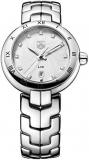 Tag Heuer Link Lady Diamond Dial Women's Quartz Watch with Silver Dial Analogue ...