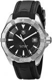 TAG Heuer Men's WAY1110.FT8021 300 Aquaracer Stainless Steel Watch with Black Rubber Band