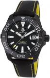 Tag Heuer Way218a-Fc6362 Men's Aquaracer Auto Black Nylon, Dial & Ion Plated Stainless Steel Watch