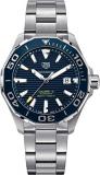 TAG Heuer Men's Aquaracer 43mm Steel Bracelet & Case Automatic Blue Dial Analog Watch WAY201B.BA0927