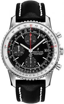 Breitling Navitimer 1 Chronograph 41 Steel Men's Watch on Black Leather Strap A13324121B1X1