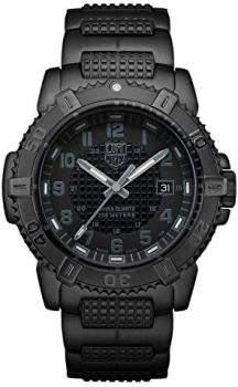 LUMINOX Outdoor Mens Watch Modern Mariner Blackout (XS.6252.BO) Swiss Made with Black case and Strap + 200 Metres Waterproof Diving Watch