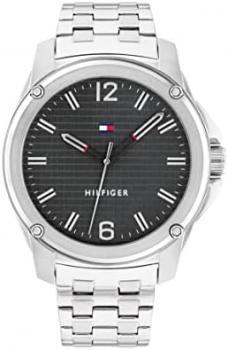 Tommy Hilfiger Analogue Quartz Watch for Men with Silver Stainless Steel Bracelet - 1710486