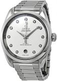 Omega Seamaster Aqua Terra Automatic Diamond Silver Dial Ladies Watch 220.10.38....