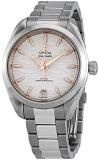 Omega Seamaster Aqua Terra Co-Axial Master Chronometer Opaline Silver Dial Automatic Ladies Watch 220.10.34.20.02.001, Silver