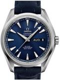 Omega Aqua Terra Blue Annual Calendar Steel Automatic Watch 231.13.39.22.03.001