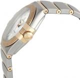 Omega Men's 123.20.35.60.02.001 Constellation Silver Dial Watch, Silver, Quartz Movement