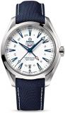 Omega Men's Seamaster150 Titanium Swiss-Automatic Watch with Nylon Strap, Blue, 19 (Model: 23192432204001)