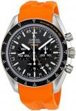 Omega Men's 321.92.44.52.01.003 Speedmaster Black Carbon Fiber Dial Watch, Black, Quartz Movement