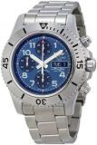 Breitling Superocean Chronograph Blue Dial Stainless Steel Mens Watch A13341C3-C...