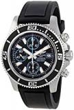 Breitling Men's A1334102/BA83BKPT Dial Superocean Chronograph II Black Dial Watch, Black, luxury