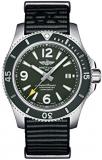 Breitling Superocean Outerknown Edition 44mm Mens Watch Water Resistance to 1000 Meters A17367A11L1W1, green