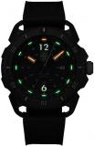Luminox XL.1051 Men's Ice-SAR Arctic Black Dial Rubber Strap Watch, Black, Dive Watch