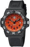 Luminox Scott Cassell UVP special edition Watch with carbon compound Case Orange|Black Dial and PU Black Strap XS.3509.SC.SET
