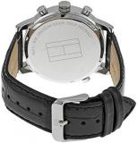 Tommy Hilfiger Mens Quartz Watch, multi dial Display and Leather Strap 1790875