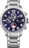 Tommy Hilfiger Mens Quartz Watch, multi dial Display and Stainless Steel Strap 1791242