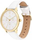 Tommy Hilfiger Analogue Multifunction Quartz Watch for Women with White Leather Strap - 1782454