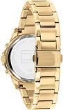 Tommy Hilfiger Analogue Multifunction Quartz Watch for Women with Gold Coloured Stainless Steel Bracelet - 1782383