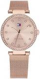 Tommy Hilfiger Analogue Quartz Watch for Women with Rose Gold Coloured Stainless...