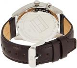 Tommy Hilfiger Analogue Multifunction Quartz Watch for Men with Dark Brown Leather Strap - 1791549