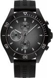 Tommy Hilfiger Analogue Multifunction Quartz Watch for Men with Black Silicone B...