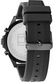 Tommy Hilfiger Analogue Multifunction Quartz Watch for Men with Black Silicone Bracelet - 1791921