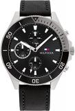 Tommy Hilfiger Analogue Multifunction Quartz Watch for Men with Black Leather Strap - 1791984