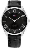 Tommy Hilfiger Analogue Quartz Watch for men with Stainless Steel or Leather bra...