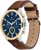 Tommy Hilfiger Analogue Multifunction Quartz Watch for Men with Brown Leather Strap - 1710496