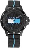 Tommy Hilfiger Jeans Analogue Quartz Watch for Men with Black Ocean Plastic Textile Strap - 1791999