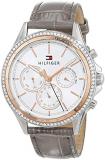 Tommy Hilfiger Womens Multi dial Quartz Watch with Leather Strap 1781980