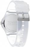 Tommy Hilfiger Jeans Analogue Quartz Watch Unisex with White Silicone Bracelet - 1720027