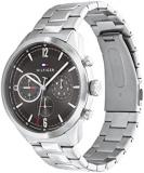 Tommy Hilfiger Analogue Multifunction Quartz Watch for Men with Silver Stainless Steel Bracelet - 1791943