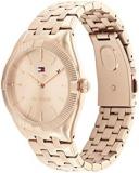 Tommy Hilfiger Analogue Quartz Watch for Women with Carnation Gold Coloured Stainless Steel Bracelet - 1782551