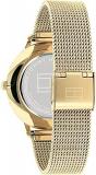 Tommy Hilfiger Analogue Quartz Watch for Women with Gold Coloured Stainless Steel Mesh Bracelet - 1782339