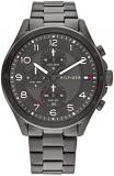Tommy Hilfiger Analogue Multifunction Quartz Watch for Men with GunMetal Stainless Steel Bracelet - 1792008