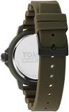 Tommy Hilfiger Jeans Analogue Quartz Watch for Men with Green Silicone Bracelet - 1792002