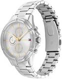 Tommy Hilfiger Analogue Multifunction Quartz Watch for Women with Silver Stainless Steel Bracelet - 1782502